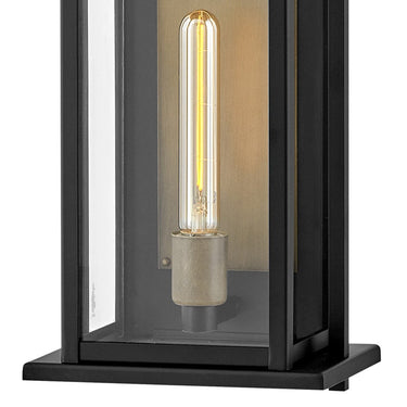 Hinkley Langston Outdoor Medium Wall Mount Lantern - Alternative Image 24024BK Alternative Image 3