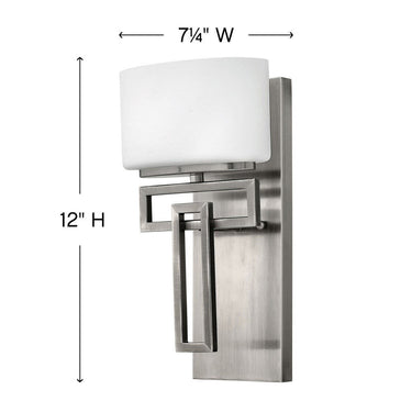 Hinkley Lanza Medium Single Light Vanity Wall Sconce Alternative Image 1
