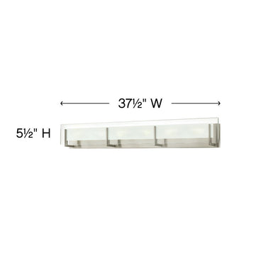 Hinkley Latitude Extra Large Six Light Vanity Wall Sconce Alternative Image 1
