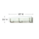 Hinkley Latitude Large Four Light Vanity Wall Sconce Alternative Image 1