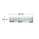 Hinkley Latitude Large Four Light Vanity Wall Sconce Alternative Image 5