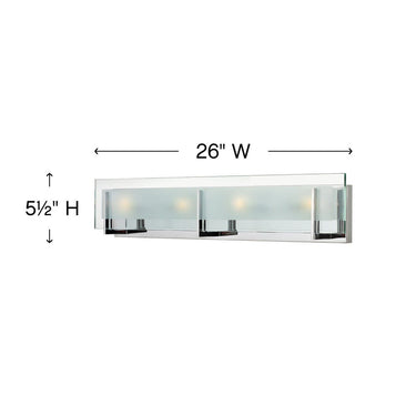 Hinkley Latitude Large Four Light Vanity Wall Sconce Alternative Image 5