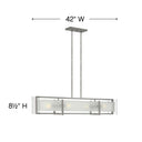 Hinkley Latitude Medium Four Light Linear Pendant Alternative Image 1