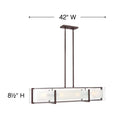 Hinkley Latitude Medium Four Light Linear Pendant Alternative Image 5