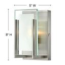 Hinkley Latitude Small Single Light Vanity Wall Sconce Alternative Image 1