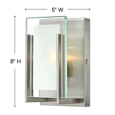 Hinkley Latitude Small Single Light Vanity Wall Sconce Alternative Image 1