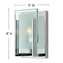 Hinkley Latitude Small Single Light Vanity Wall Sconce Alternative Image 4