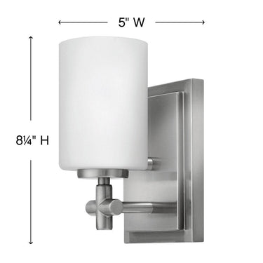 Hinkley Laurel Small Single Light Vanity Wall Sconce Alternative Image 1
