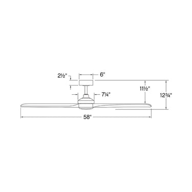 Hinkley Layton 58" Wide 12.5" High Smart Fan Alternate Image-21