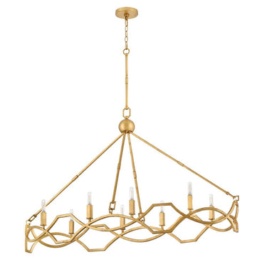 Hinkley Leona Medium Eight Light Linear Pendant Alternative Image 2