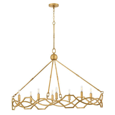 Hinkley Leona Medium Eight Light Linear Pendant Alternative Image 3