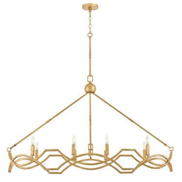 Hinkley Leona Medium Eight Light Linear Pendant Alternative Image 4