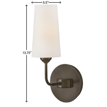 Hinkley Lewis Medium Single Light Sconce Alternative Image 1