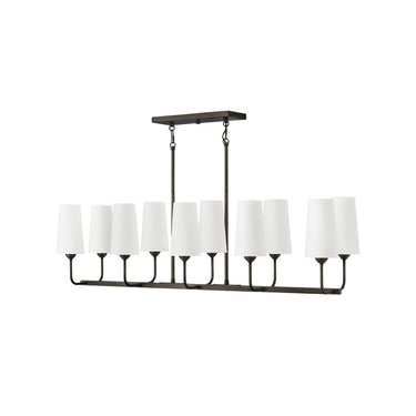 Hinkley Lewis Medium Ten Light Linear Pendant Alternative Image 1