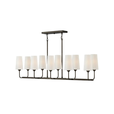 Hinkley Lewis Medium Ten Light Linear Pendant 