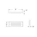 Hinkley Louvered Brick Light Alternative Image 12V LED Flush Step Light Alternative Image 8