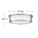 Hinkley Lowell Medium Flush Mount Alternative Image 1