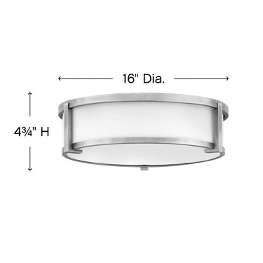 Hinkley Lowell Medium Flush Mount Alternative Image 1
