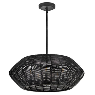 Hinkley Luca Alternative Image 12V LED Outdoor Medium Single Tier Chandelier - Alternative Image 10385BK-LV Alternative Image 2