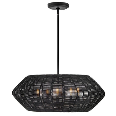 Hinkley Luca Alternative Image 12V LED Outdoor Medium Single Tier Chandelier - Alternative Image 10385BK-LV Alternative Image 3