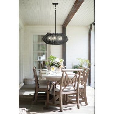 Hinkley Luca Alternative Image 12V LED Outdoor Medium Single Tier Chandelier - Alternative Image 10385BK-LV Alternative Image 5