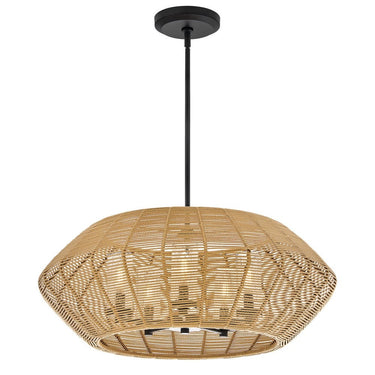 Hinkley Luca 12V LED Outdoor Medium Single Tier Chandelier - 10385BKCML-LV 
