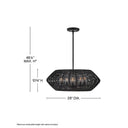 Hinkley Luca Outdoor Medium Single Tier Chandelier - Alternative Image 10385BK Alternative Image 1
