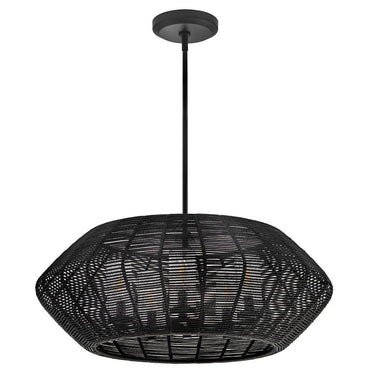 Hinkley Luca Outdoor Medium Single Tier Chandelier - Alternative Image 10385BK Alternative Image 2