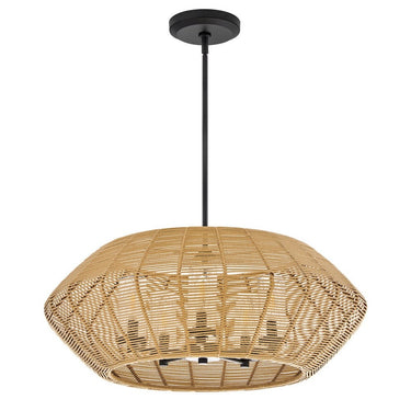 Hinkley Luca Outdoor Medium Single Tier Chandelier - Alternative Image 10385BK-CML Alternative Image 2