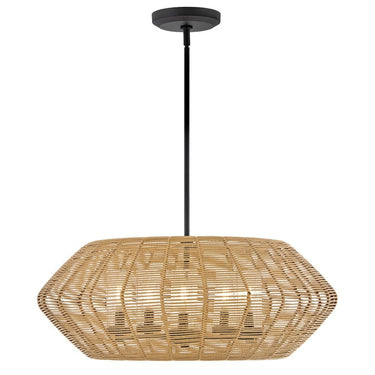 Hinkley Luca Outdoor Medium Single Tier Chandelier - Alternative Image 10385BK-CML Alternative Image 3