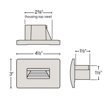 Hinkley Luna LED Alternative Image 2700K Step Light Alternative Image 120v Horizonal Alternative Image 12