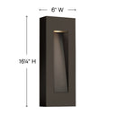 Hinkley Luna Outdoor Medium Wall Mount Lantern - HL1668 Alternative Image 1