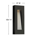 Hinkley Luna Outdoor Medium Wall Mount Lantern - HL1668 Alternative Image 4