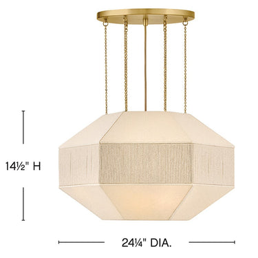 Hinkley Lyla Medium Convertible Chandelier - Alternative Image 47494LCB Alternative Image 1