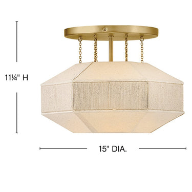 Hinkley Lyla Medium Semi-Flush Mount Alternative Image 1