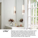 Hinkley Lyra Medium LED Vanity Wall Sconce Alternative Image 15