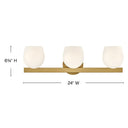 Hinkley Mae LED Medium Three Light Vanity Wall Sconce Alternative Image 8