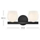 Hinkley Mae LED Small Two Light Vanity Wall Sconce Alternative Image 1