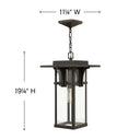 Hinkley Manhattan Alternative Image 11.25" Outdoor Medium Hanging Lantern - Alternative Image 2322OZ Alternative Image 1