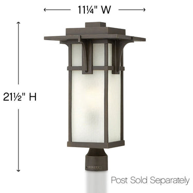 Hinkley Manhattan Outdoor Large Post Mount Lantern - Alternative Image 2231OZ Alternative Image 1