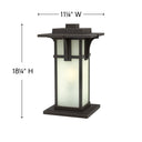 Hinkley Manhattan Outdoor Medium Pier Mount Lantern - Alternative Image 2237OZ Alternative Image 1