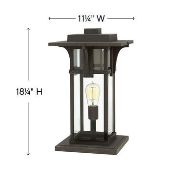 Hinkley Manhattan Outdoor Medium Pier Mount Lantern - Alternative Image 2327OZ Alternative Image 1