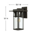 Hinkley Manhattan Outdoor Medium Wall Mount Lantern - Alternative Image 2324OZ Alternative Image 1
