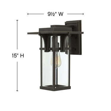 Hinkley Manhattan Outdoor Medium Wall Mount Lantern - Alternative Image 2324OZ Alternative Image 1