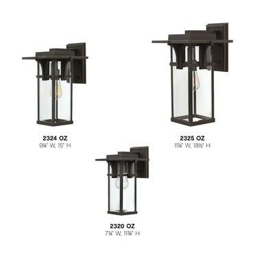 Hinkley Manhattan Outdoor Medium Wall Mount Lantern - Alternative Image 2324OZ Alternative Image 2