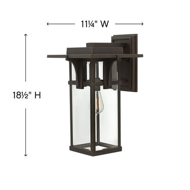 Hinkley Manhattan Outdoor Medium Wall Mount Lantern - Alternative Image 2325OZ Alternative Image 1