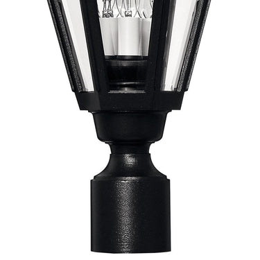 Hinkley Manor House Outdoor Large Post Mount Lantern - Alternative Image 1441BK Alternative Image 2