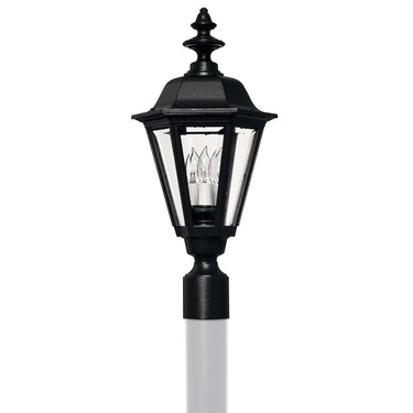 Hinkley Manor House Outdoor Large Post Mount Lantern - Alternative Image 1441BK Alternative Image 3