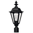 Hinkley Manor House Outdoor Large Post Mount Lantern - 1441BK 