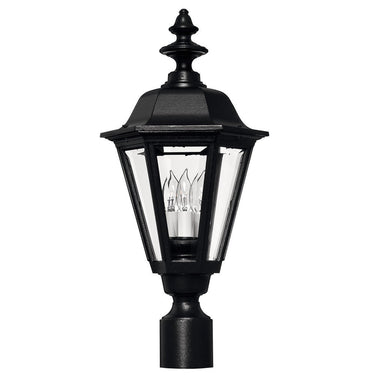 Hinkley Manor House Outdoor Large Post Mount Lantern - 1441BK 